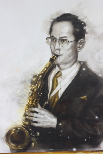 King Bhumibol Adulyadej of Thailand, who loved jazz and played a mean sax.